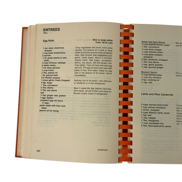 Vintage 1981 La Piñata Cookbook By Junior Service League McAllen TX Spiral Bound - Picture 10 of 13